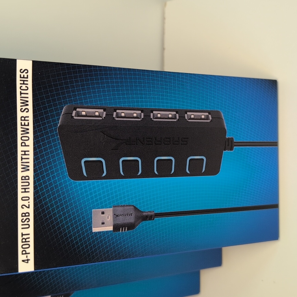 4-Port USB 2.0 Hub (Pack of 4)